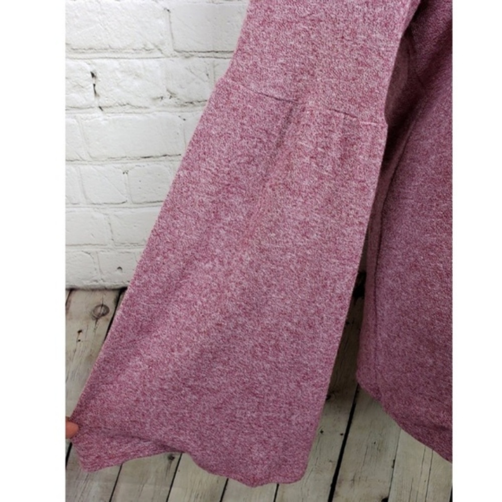H by Halston Sweater Maroon Bell Sleeve Size XL - Picture 6 of 7